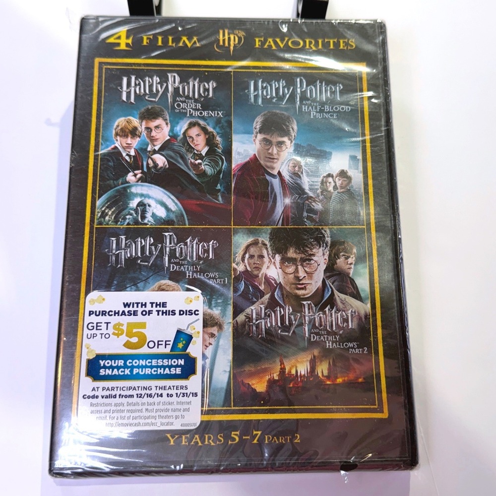 Harry Potter 4-Movie DVD Bundle NEW 1060B5